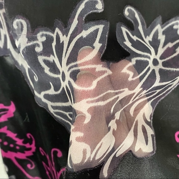 ROBERT GRAHAM - POLY / SILK BLEND VIBRANT TOP / TUNIC - STYLE IS CABIRIA - B1 - Picture 12 of 15